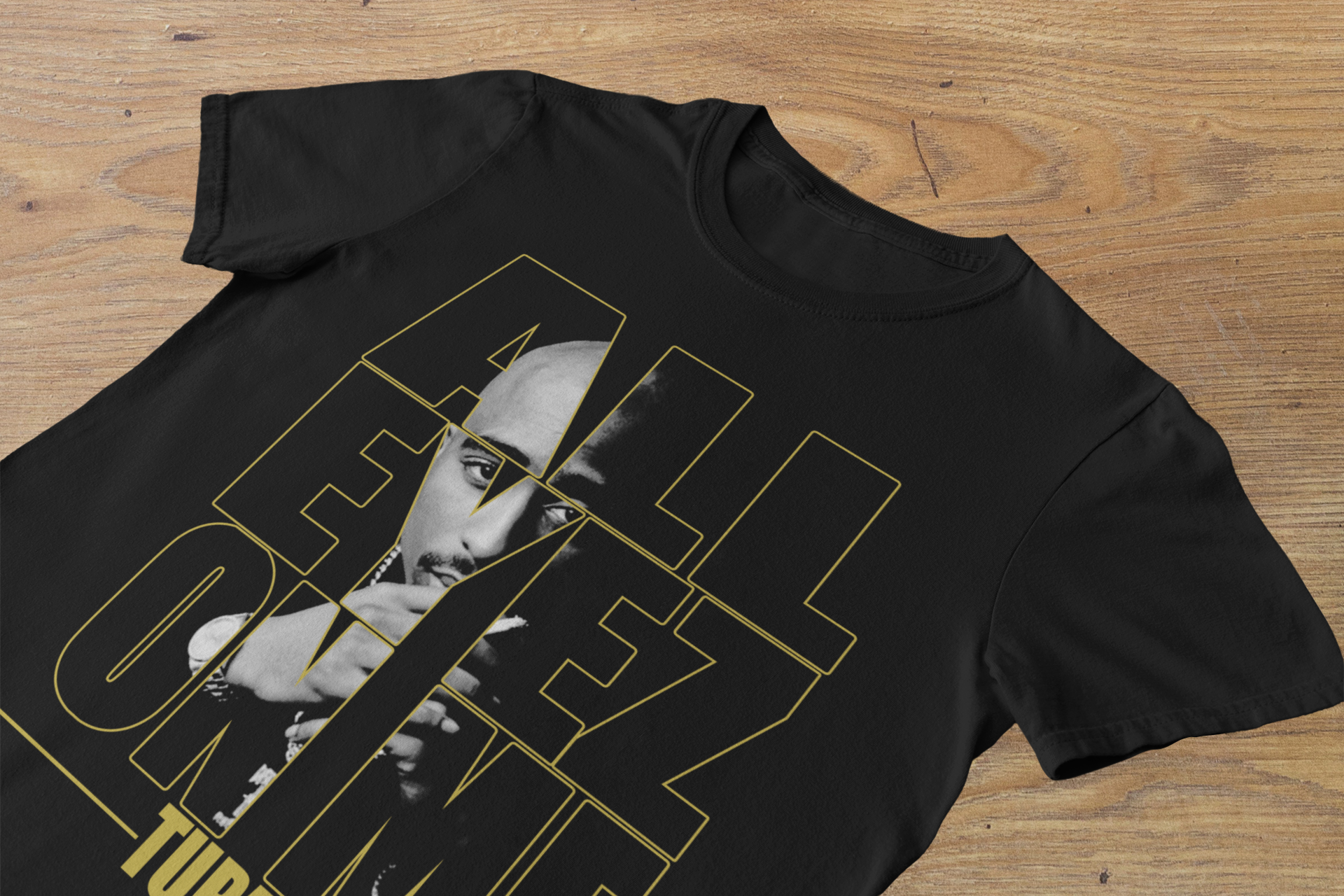 T-shirt 2Pac "All Eyez On Me" – Tupac Shakur Hip Hop Art / West Coast Legend Graphic