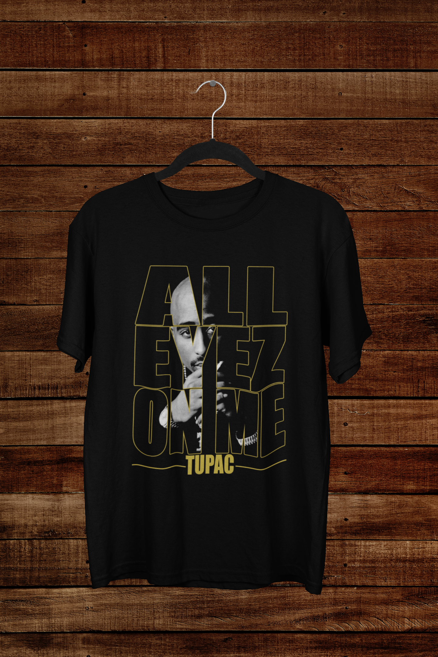 T-shirt 2Pac "All Eyez On Me" – Tupac Shakur Hip Hop Art / West Coast Legend Graphic