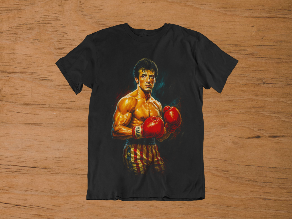 T-shirt Rocky Balboa "The Italian Stallion" – Boxing Legend Art / Sylvester Stallone Portrait