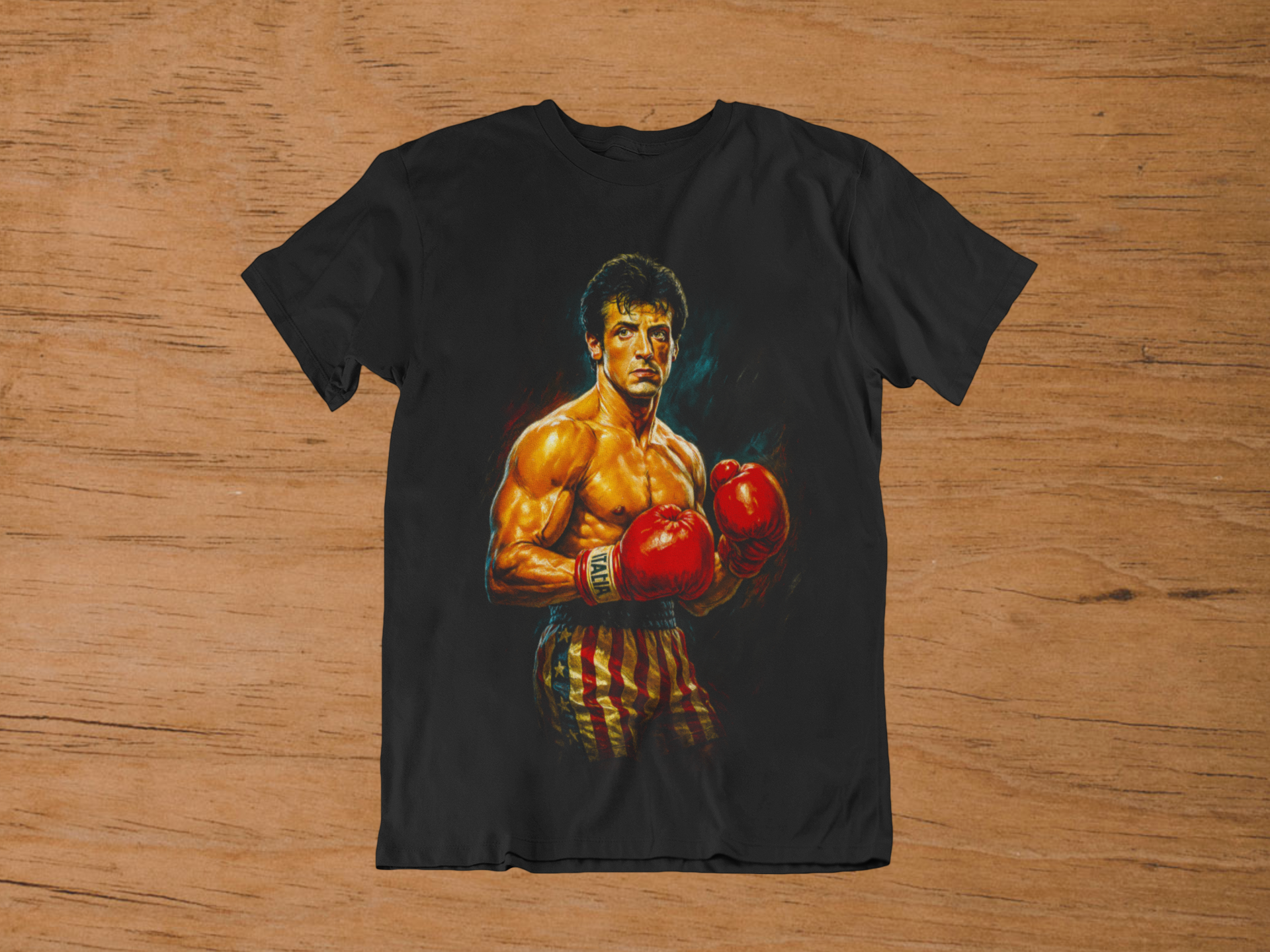 T-shirt Rocky Balboa "The Italian Stallion" – Boxing Legend Art / Sylvester Stallone Portrait
