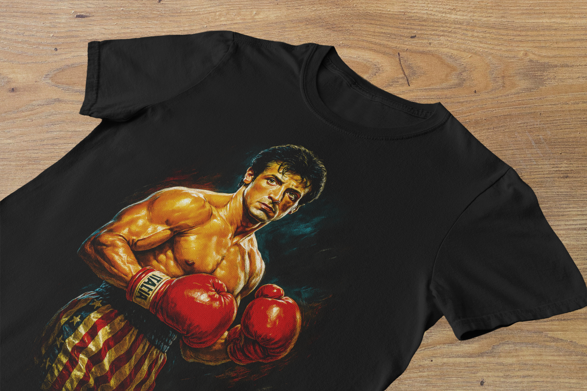 T-shirt Rocky Balboa "The Italian Stallion" – Boxing Legend Art / Sylvester Stallone Portrait