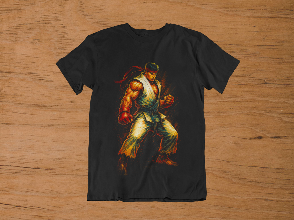 T-shirt Ryu "Hadouken Pulse" – Street Fighter Martial Art / World Warrior Graphic