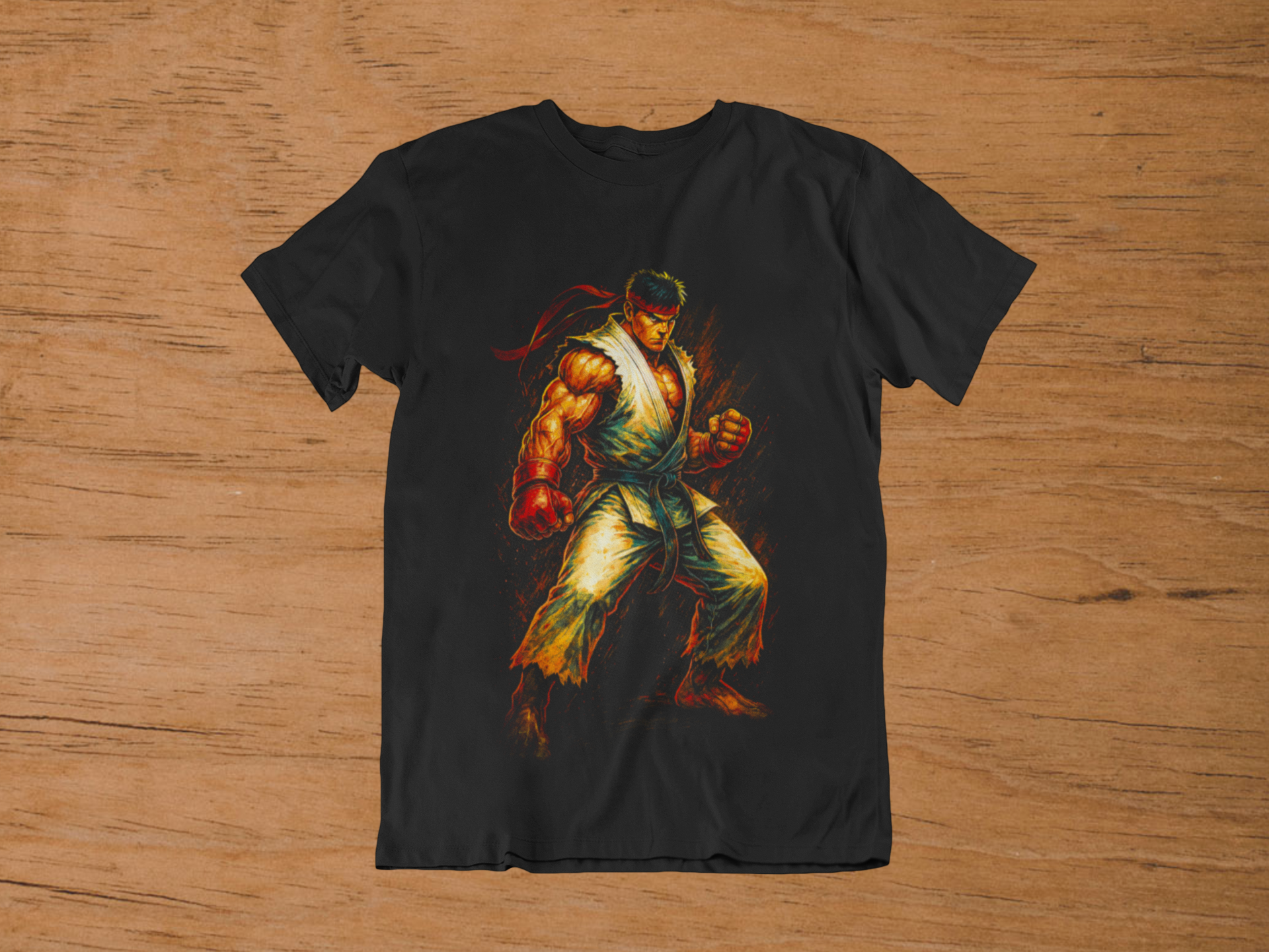 T-shirt Ryu "Hadouken Pulse" – Street Fighter Martial Art / World Warrior Graphic