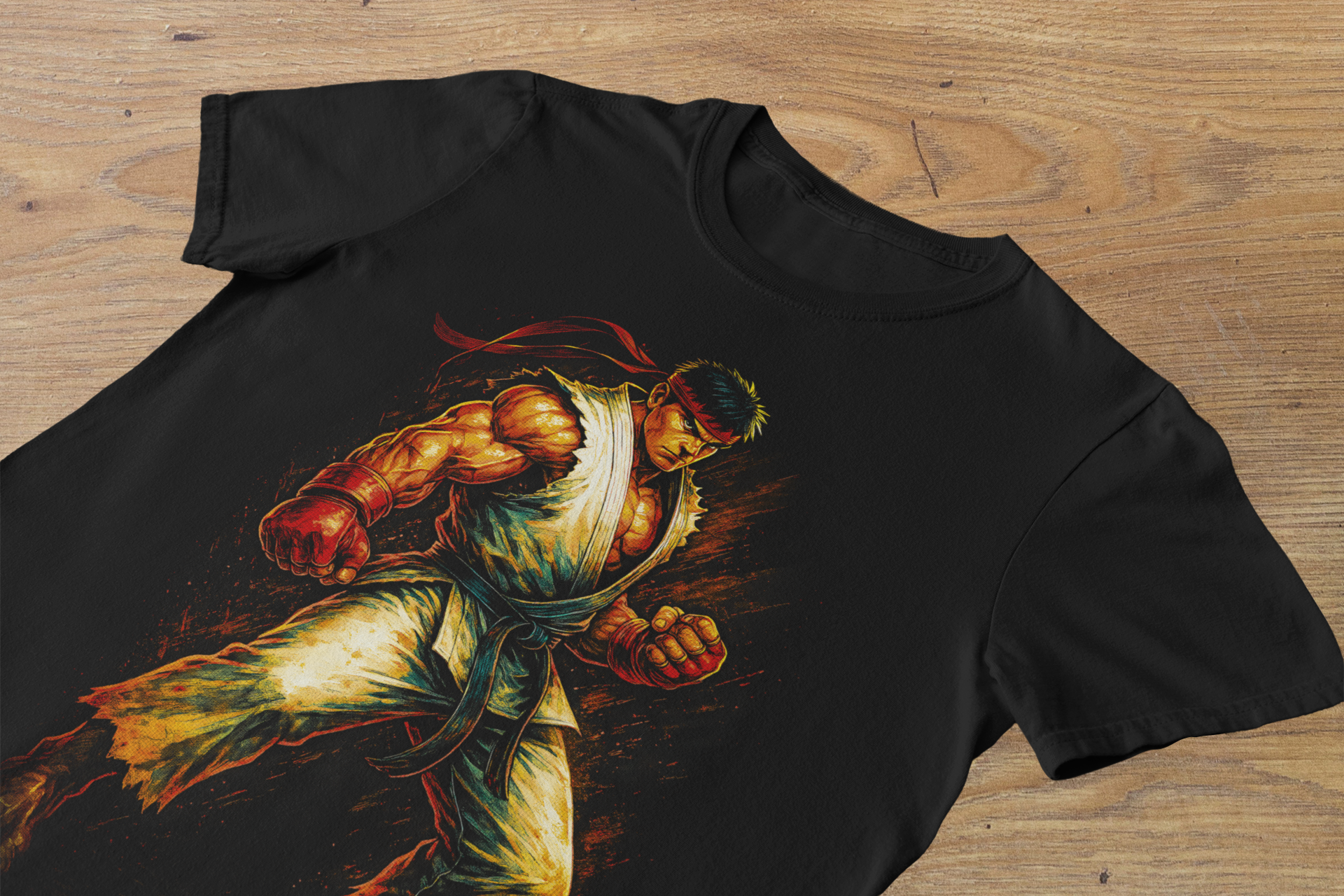 T-shirt Ryu "Hadouken Pulse" – Street Fighter Martial Art / World Warrior Graphic