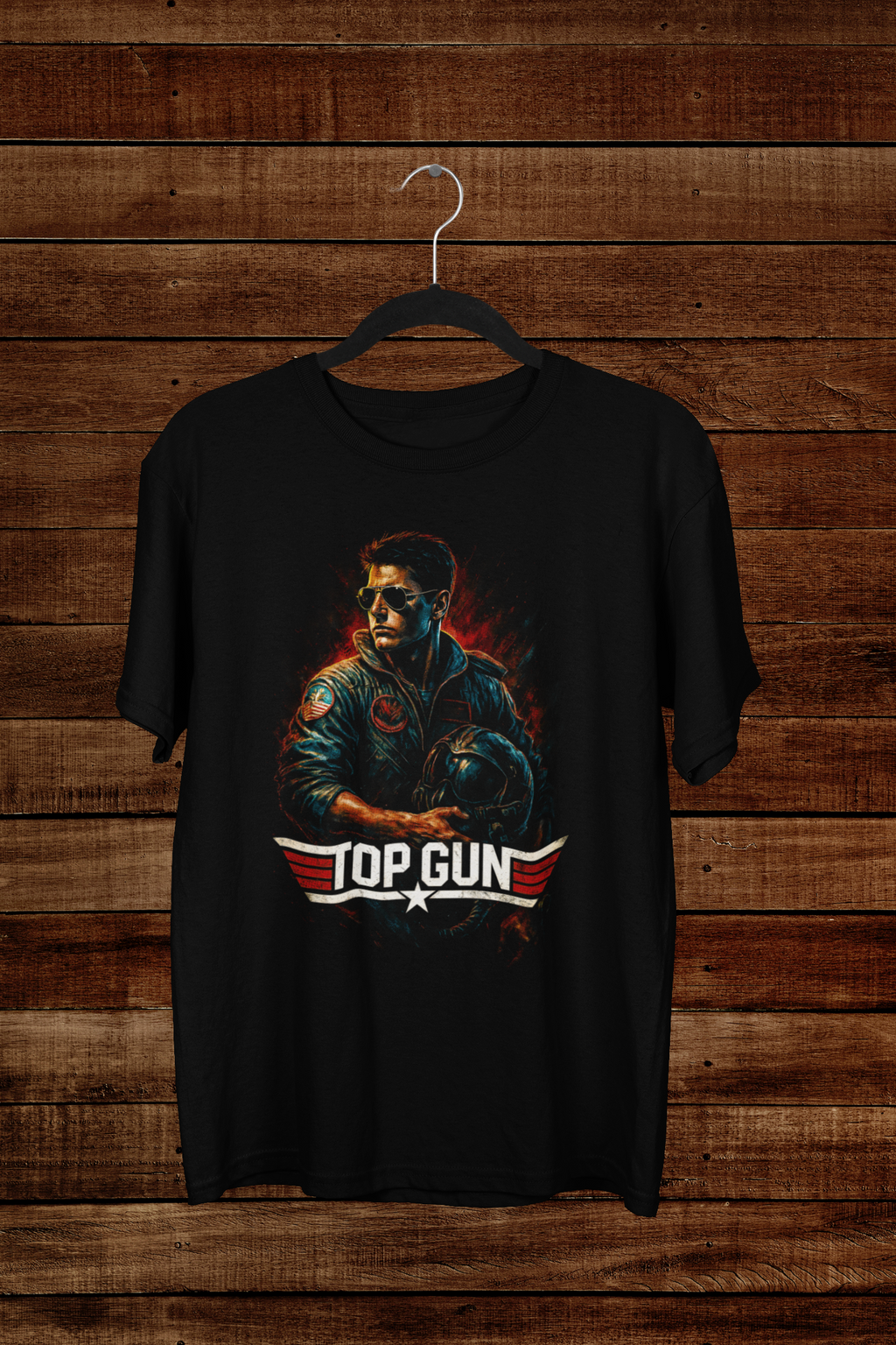 T-shirt Top Gun "Maverick Skyline" – Tom Cruise Action Art / Pilot Gear Graphic