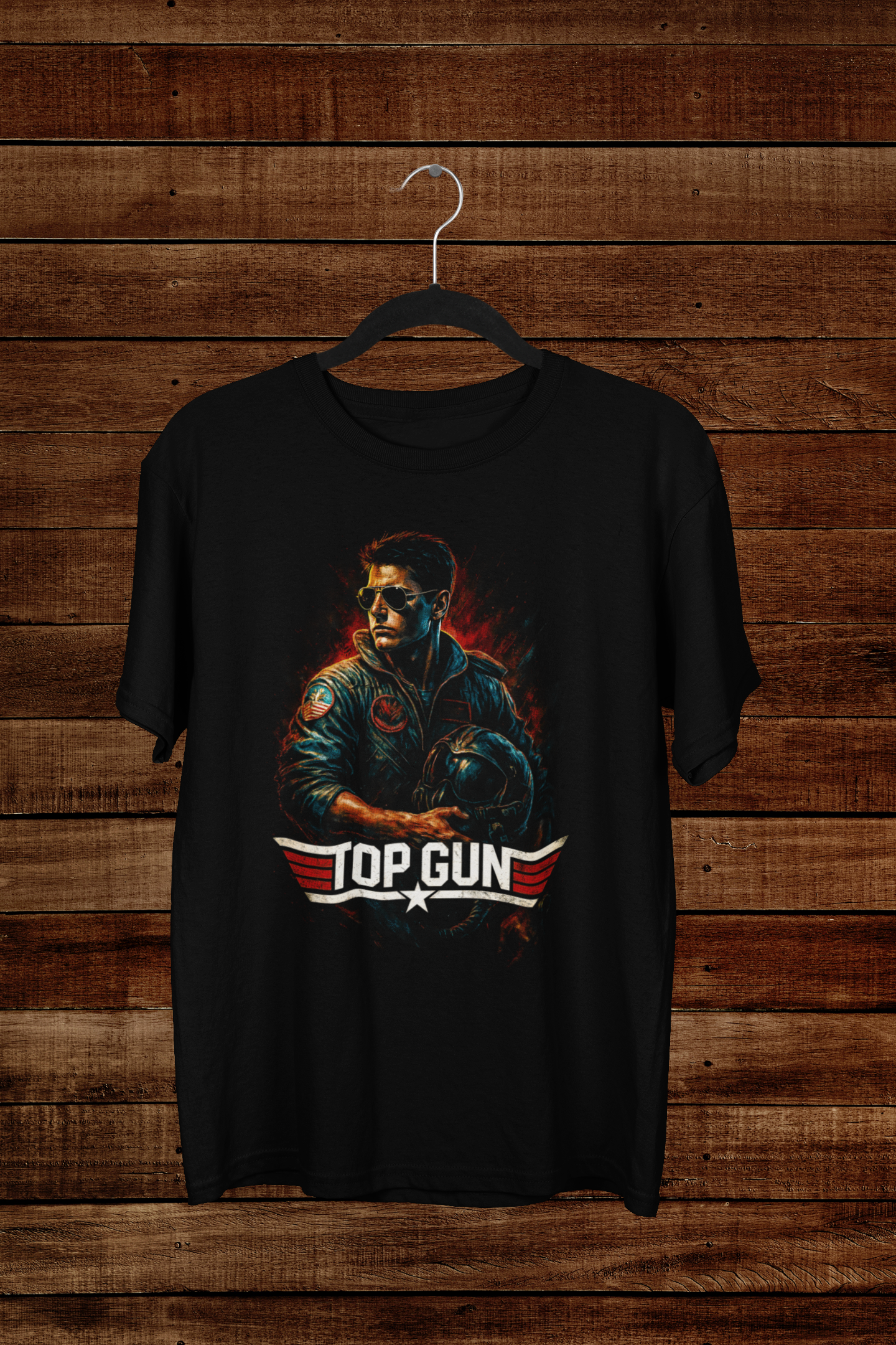 T-shirt Top Gun "Maverick Skyline" – Tom Cruise Action Art / Pilot Gear Graphic