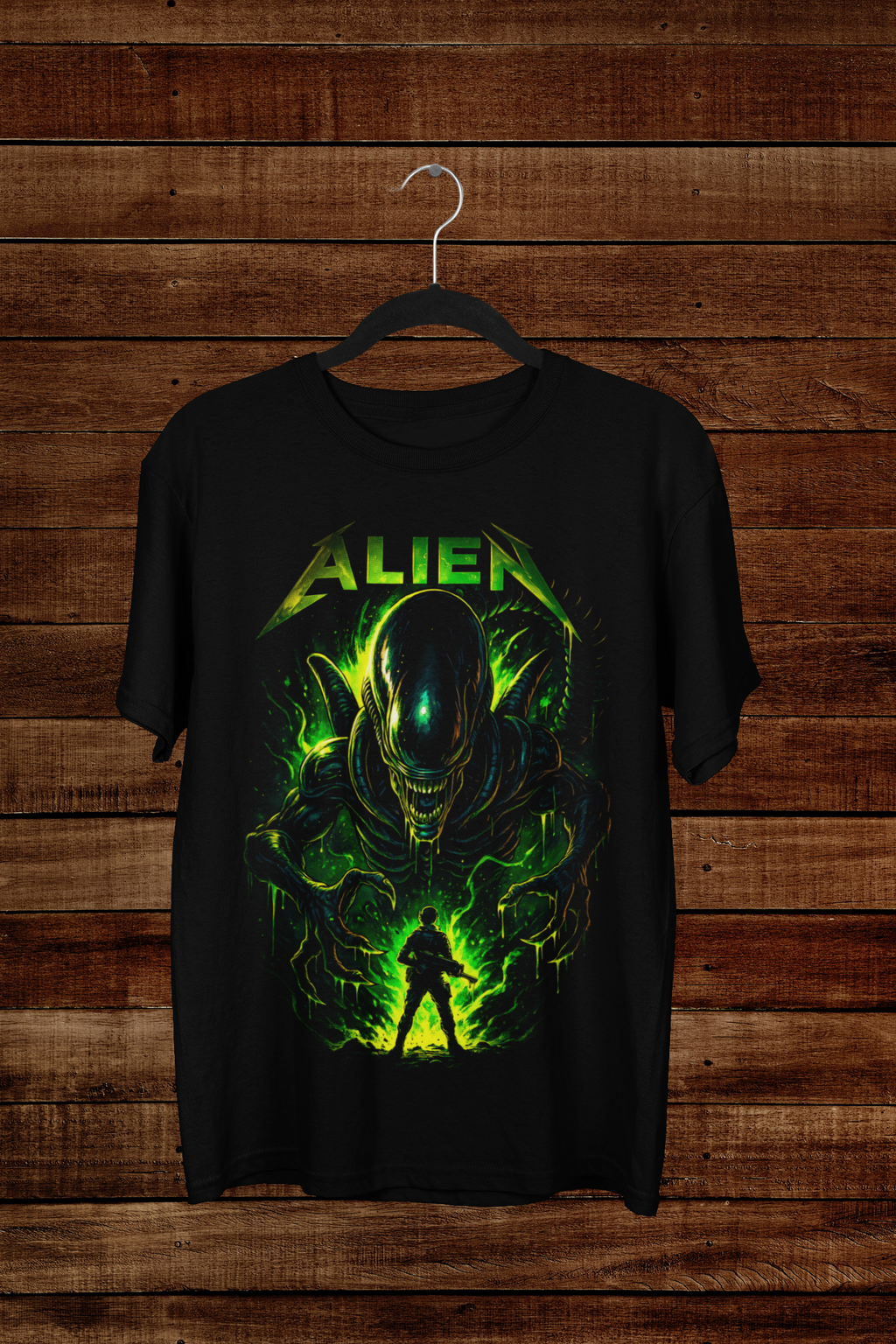 T-shirt Alien "Xenomorph Acid" – Sci-Fi Horror Art / Ridley Scott Legend Graphic