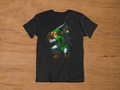 T-shirt Zelda "Hero of Time" – Link Action Art / Master Sword Graphic