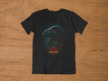 T-shirt Jurassic Park "Apex Predator" – T-Rex Rain Attack Art / Cinema Legend Graphic