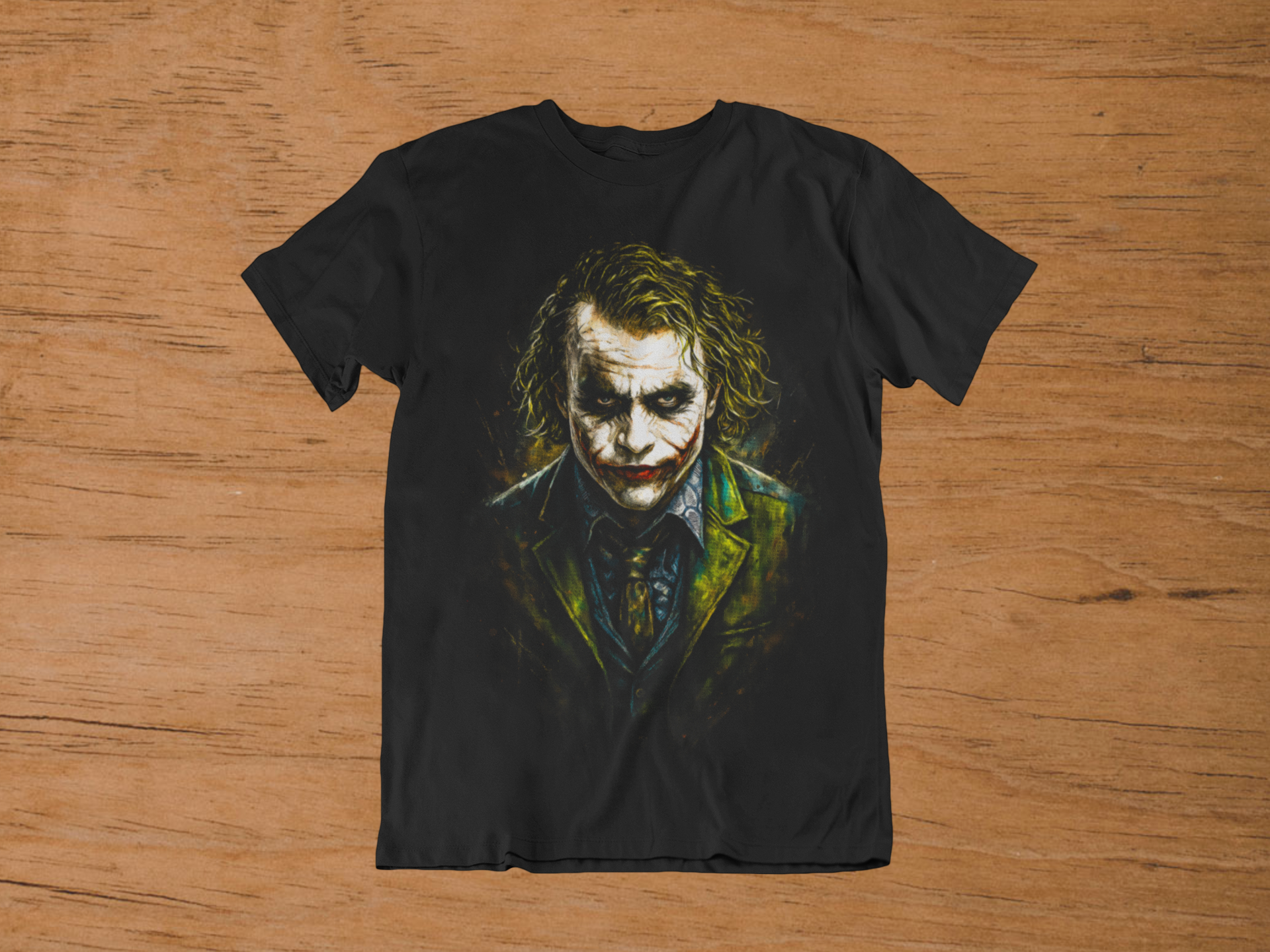 T-shirt Joker "Why So Serious?" – Dark Knight Cinematic Art / Heath Ledger Villain Graphic
