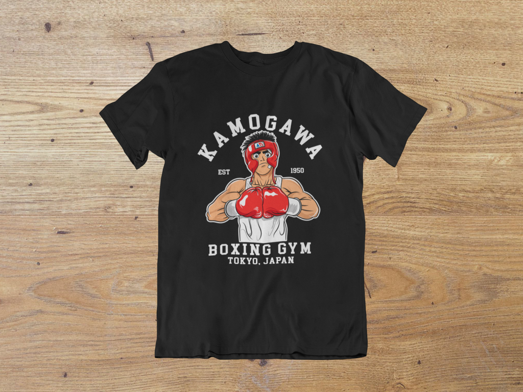 T-shirt Ippo Makunouchi "Kamogawa Boxing Gym" – Hajime no Ippo Art / Tokyo Boxing Graphic