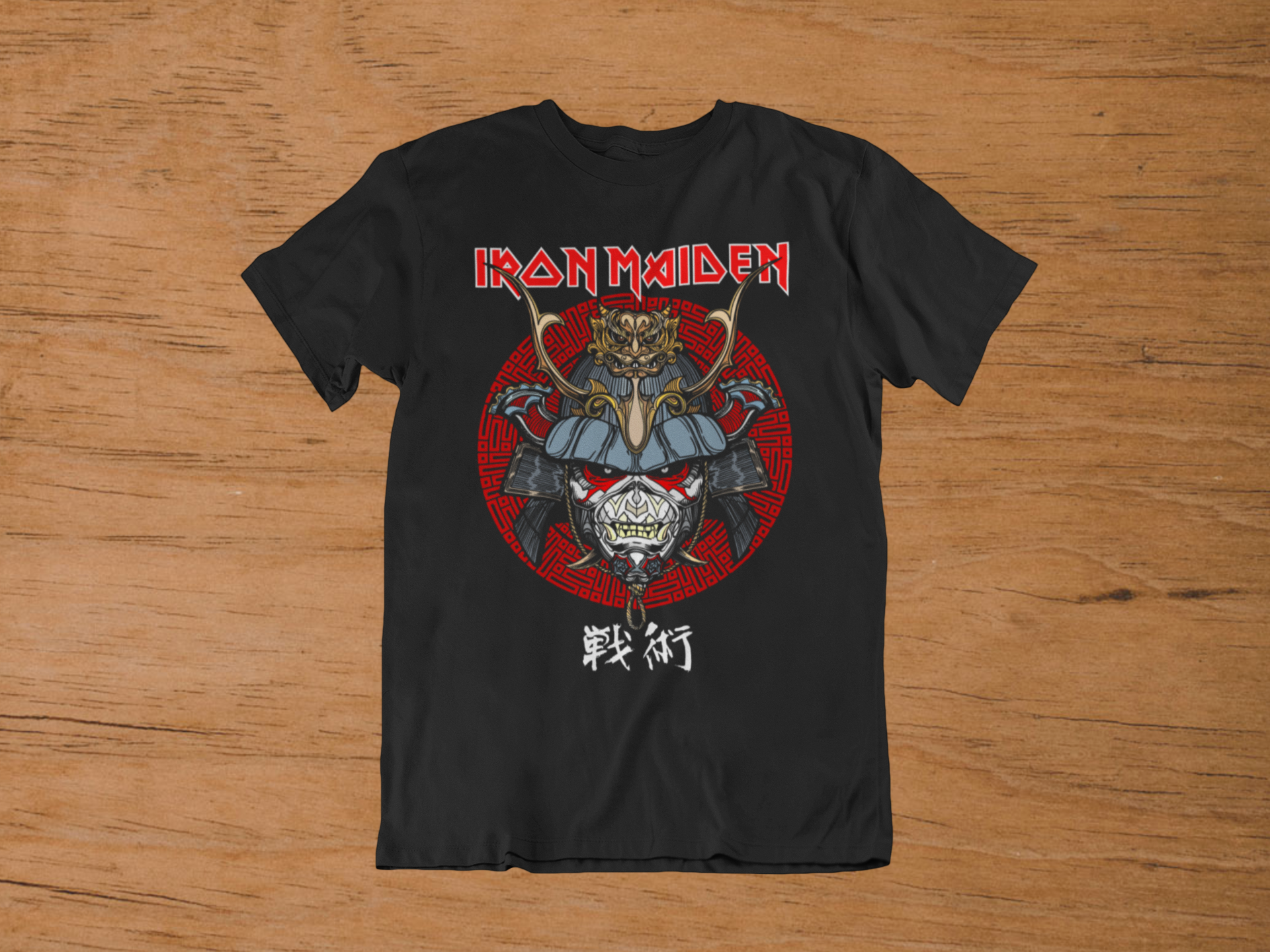 T-Shirt Iron Maiden "Senjutsu Eddie" – Samurai Metal Art / Japanese Heritage Graphic