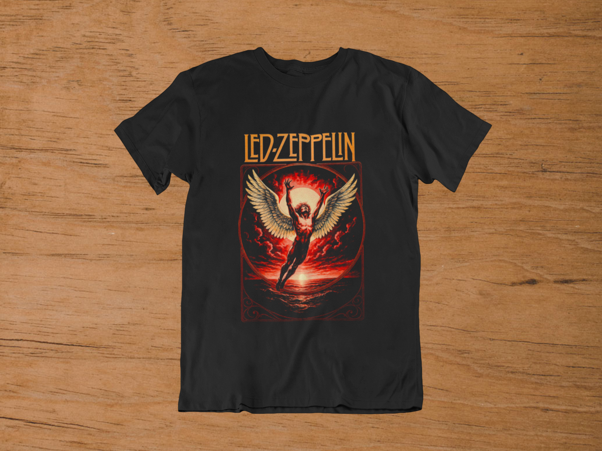 T-shirt Led Zeppelin "Swan Song" – Icarus Ascending Art / Classic Rock Legend Graphic