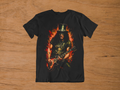 T-Shirt Slash "Fire & Les Paul" – Hard Rock Legend Art / Guitar Hero Graphic