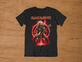 T-shirt Iron Maiden "Bass Player Eddie" – Steve Harris Tribute / Heavy Metal Fire Graphic