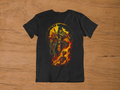 T-shirt Scorpion "Get Over Here!" – Mortal Kombat Hellfire Art / Shirai Ryu Graphic