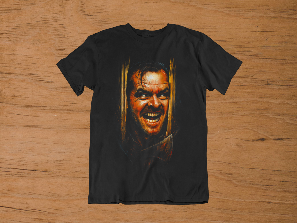 T-shirt The Shining "Here's Johnny!" – Jack Nicholson Cinema Art / Horror Legend Graphic