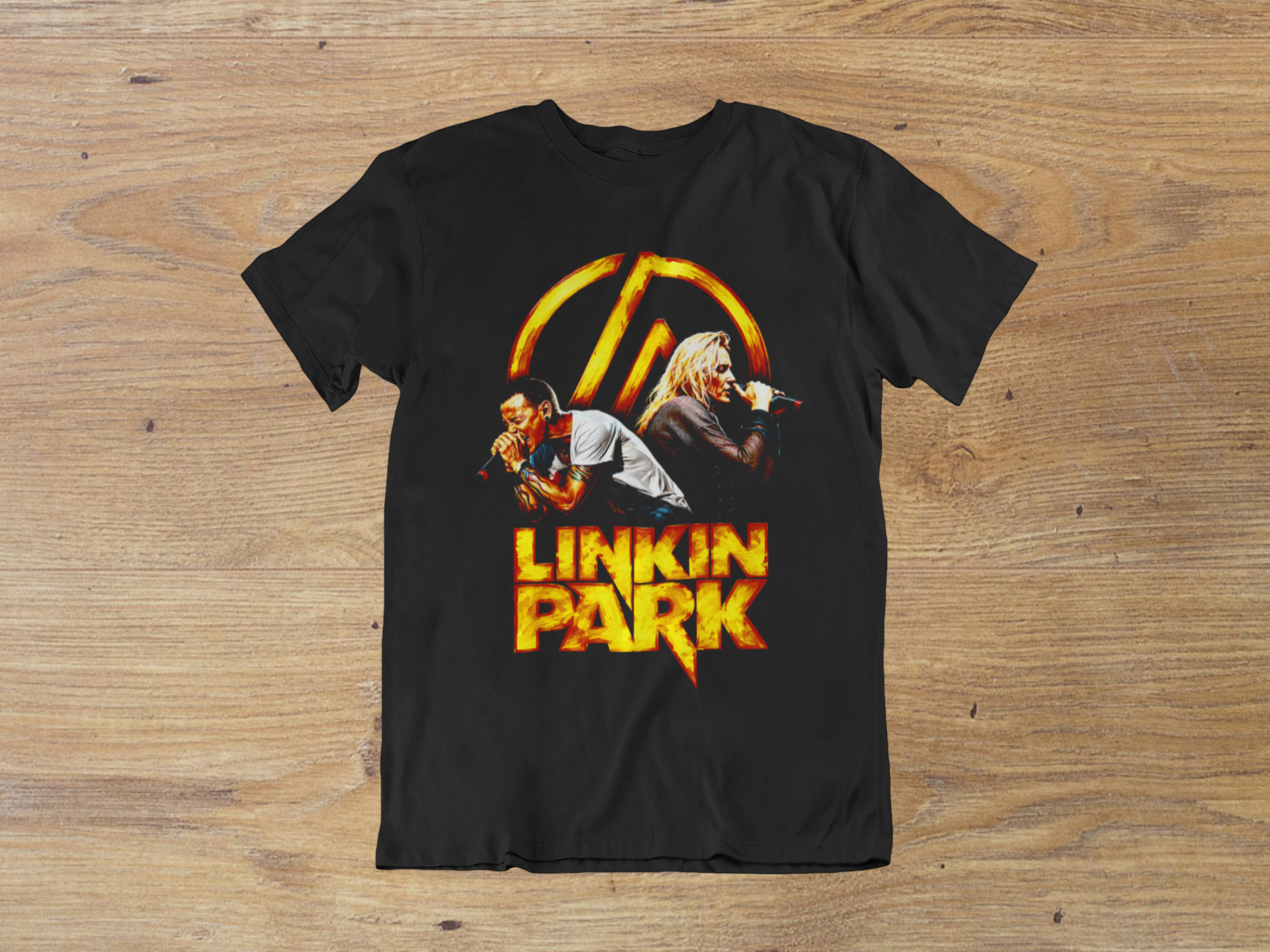 T-shirt Linkin Park "Energy Ritual" – Chester Bennington Live Art / Anarchy Symbol Music Graphic