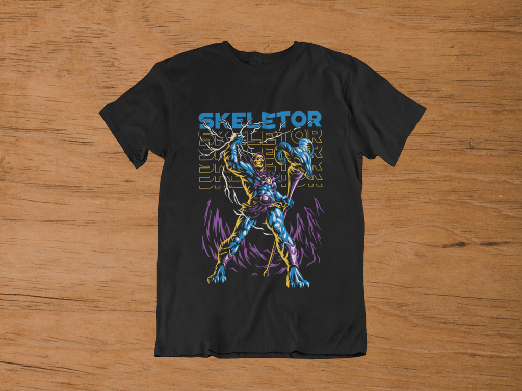T-shirt Skeletor "Evil Lord of Destruction" – Masters of the Universe Retro Art / 80s Cartoon Graphic