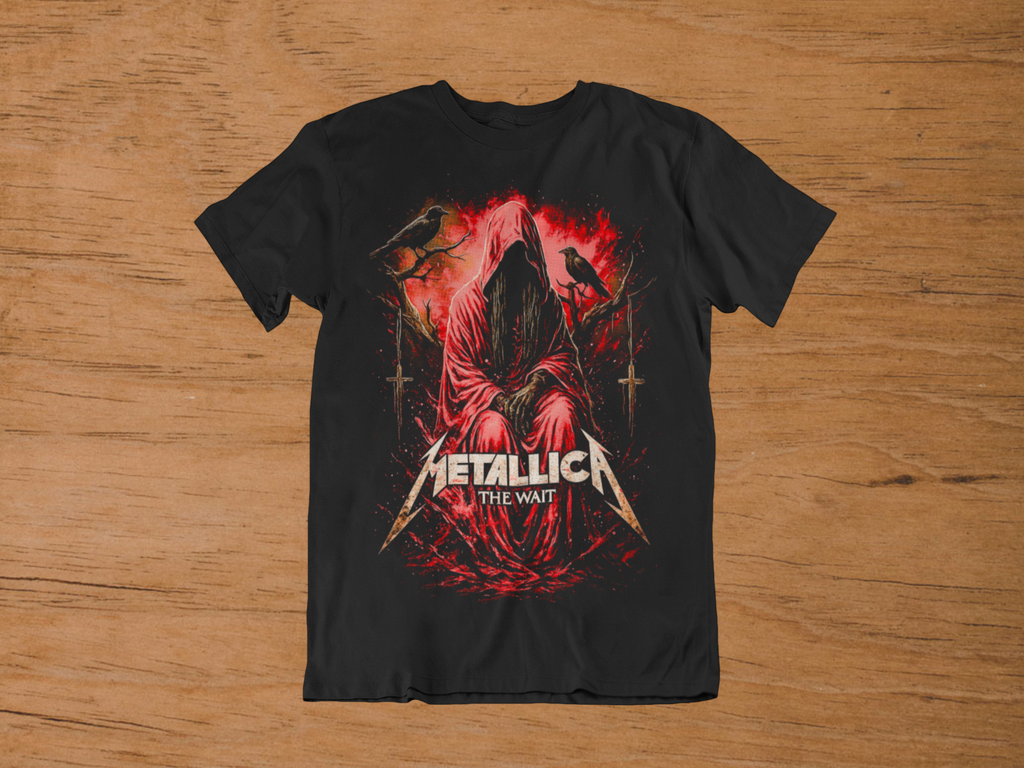 T-shirt Metallica "The Wait" – Grim Reaper Art / Heavy Metal Heritage Graphic