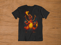 T-shirt Charizard "Flamethrower" – Pokémon Fire Type Art / Dragon Breath Graphic