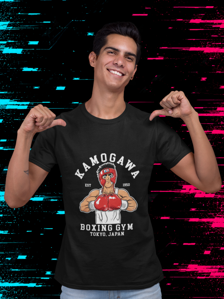 T-shirt Ippo Makunouchi "Kamogawa Boxing Gym" – Hajime no Ippo Art / Tokyo Boxing Graphic