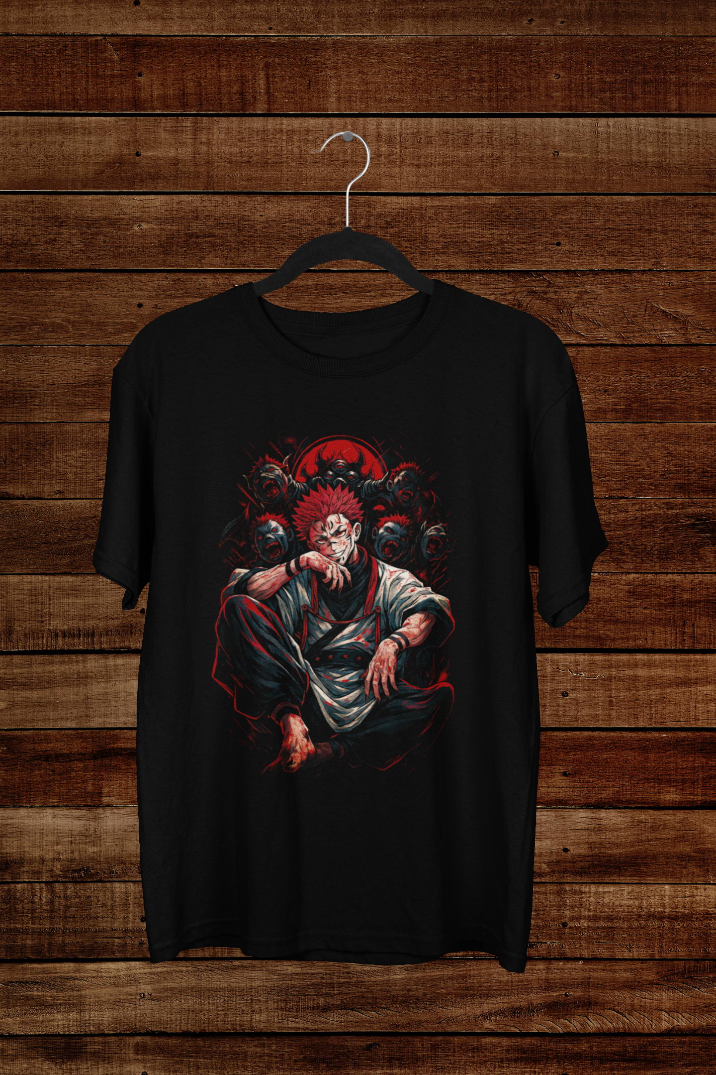 T-shirt Ryomen Sukuna "Cursed King" – Jujutsu Kaisen Demon Art / Malevolent Shrine Graphic