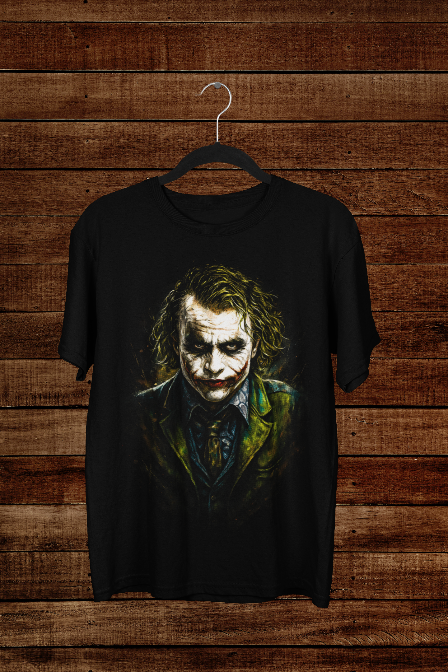 T-shirt Joker "Why So Serious?" – Dark Knight Cinematic Art / Heath Ledger Villain Graphic