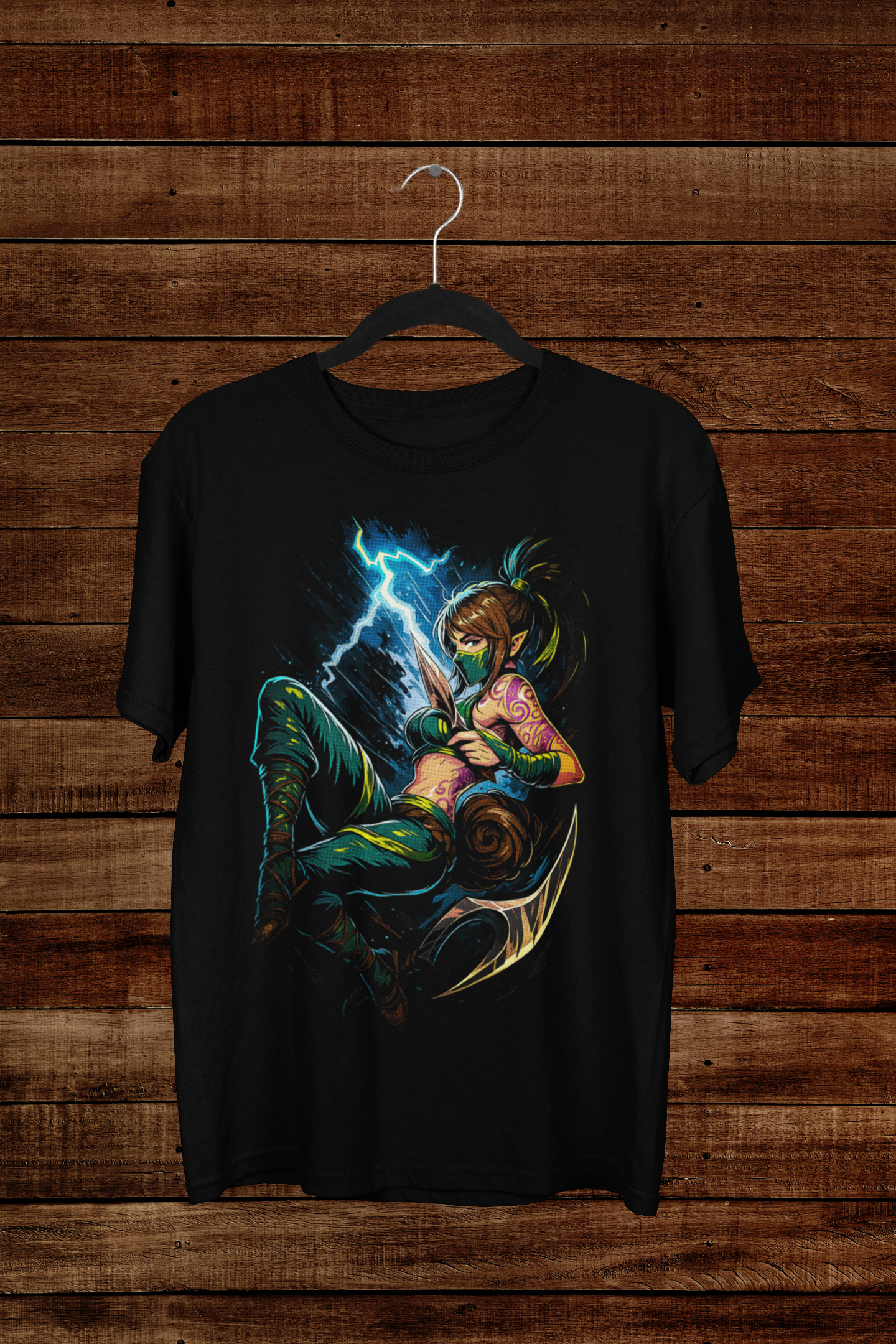 T-shirt Akali "Kinkou Shadow" – K/DA Style Ninja Art / League of Legends Graphic