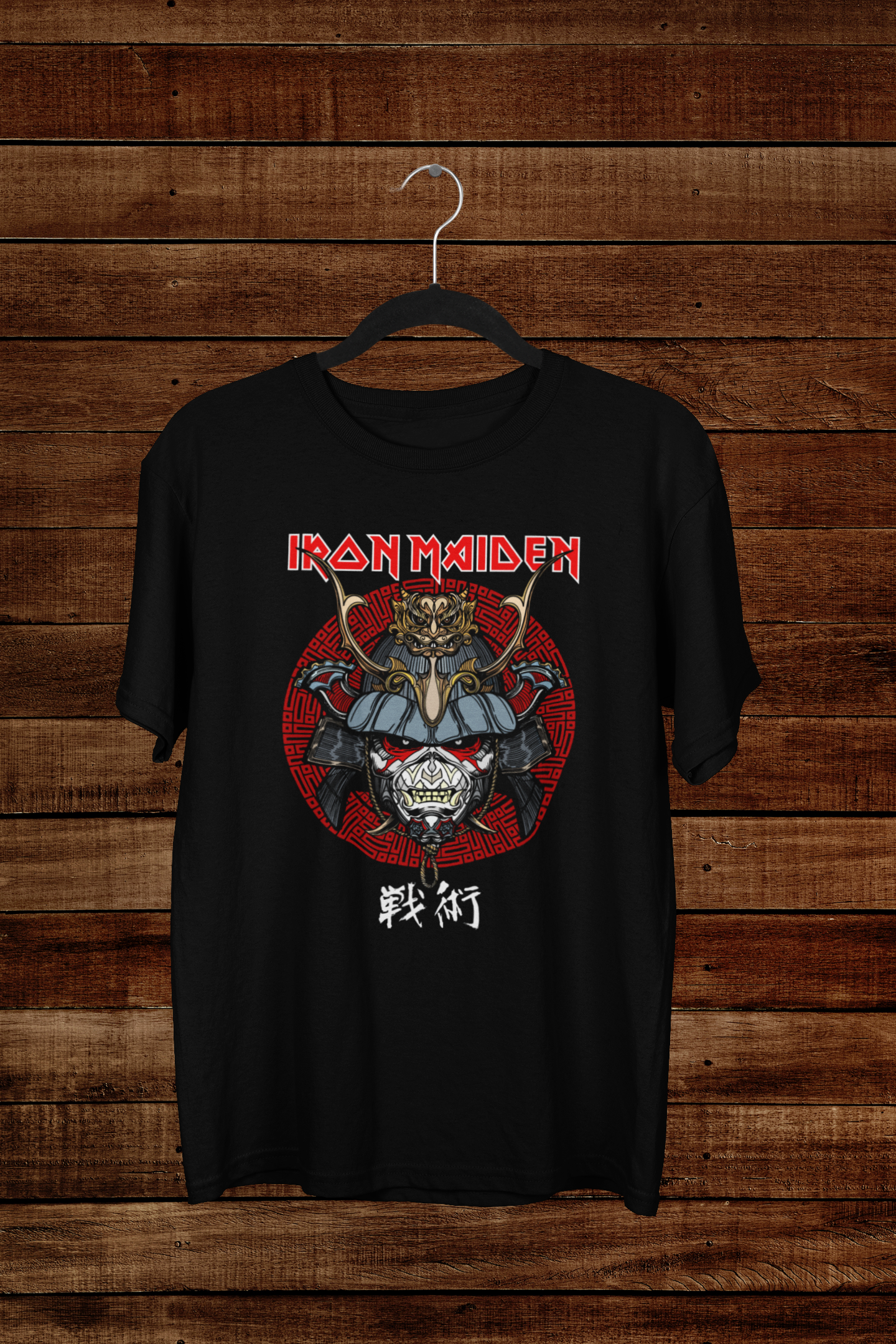 T-Shirt Iron Maiden "Senjutsu Eddie" – Samurai Metal Art / Japanese Heritage Graphic