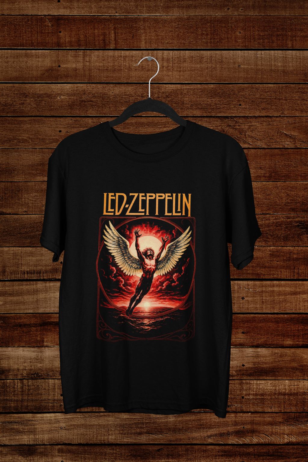 T-shirt Led Zeppelin "Swan Song" – Icarus Ascending Art / Classic Rock Legend Graphic
