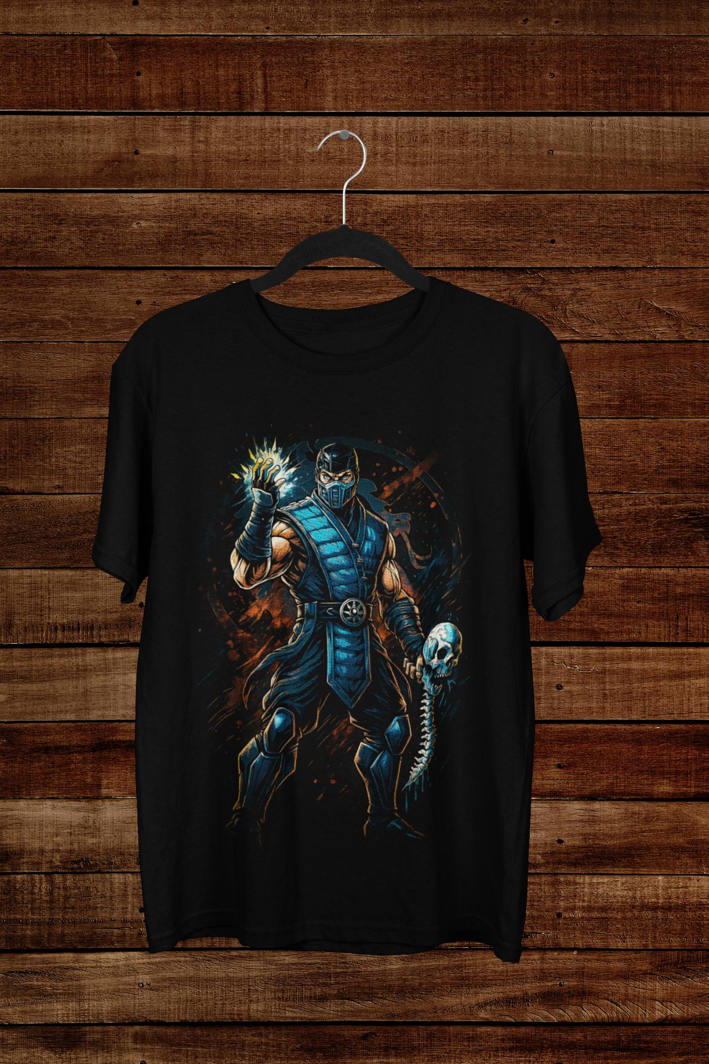 T-shirt Sub-Zero "Deep Freeze" – Mortal Kombat Lin Kuei Art / Ice Mastery Graphic