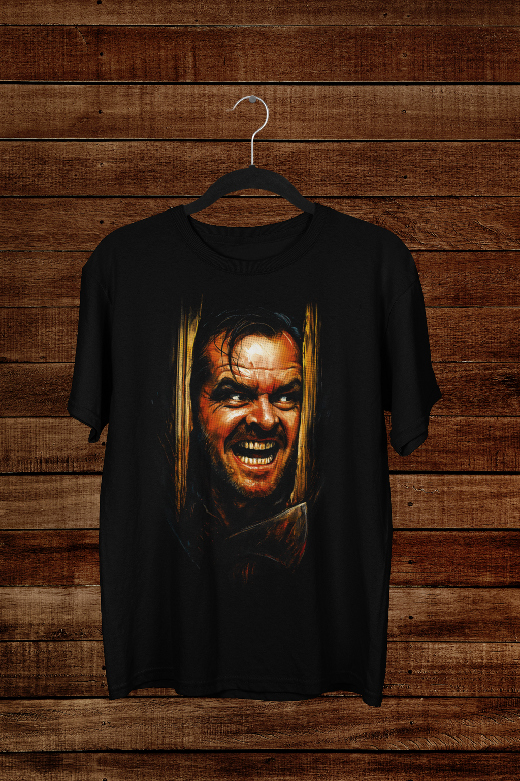 T-shirt The Shining "Here's Johnny!" – Jack Nicholson Cinema Art / Horror Legend Graphic