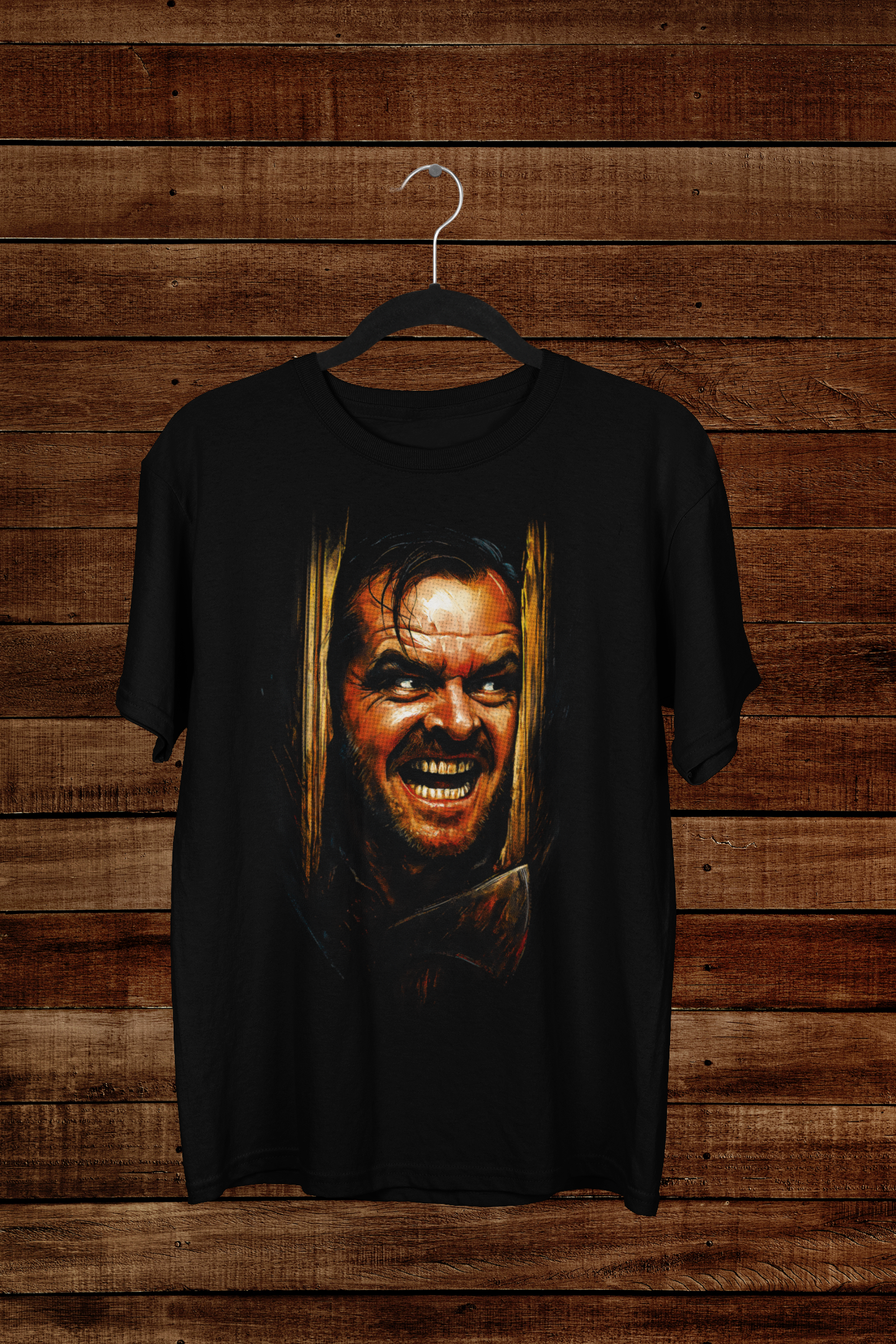 T-shirt The Shining "Here's Johnny!" – Jack Nicholson Cinema Art / Horror Legend Graphic