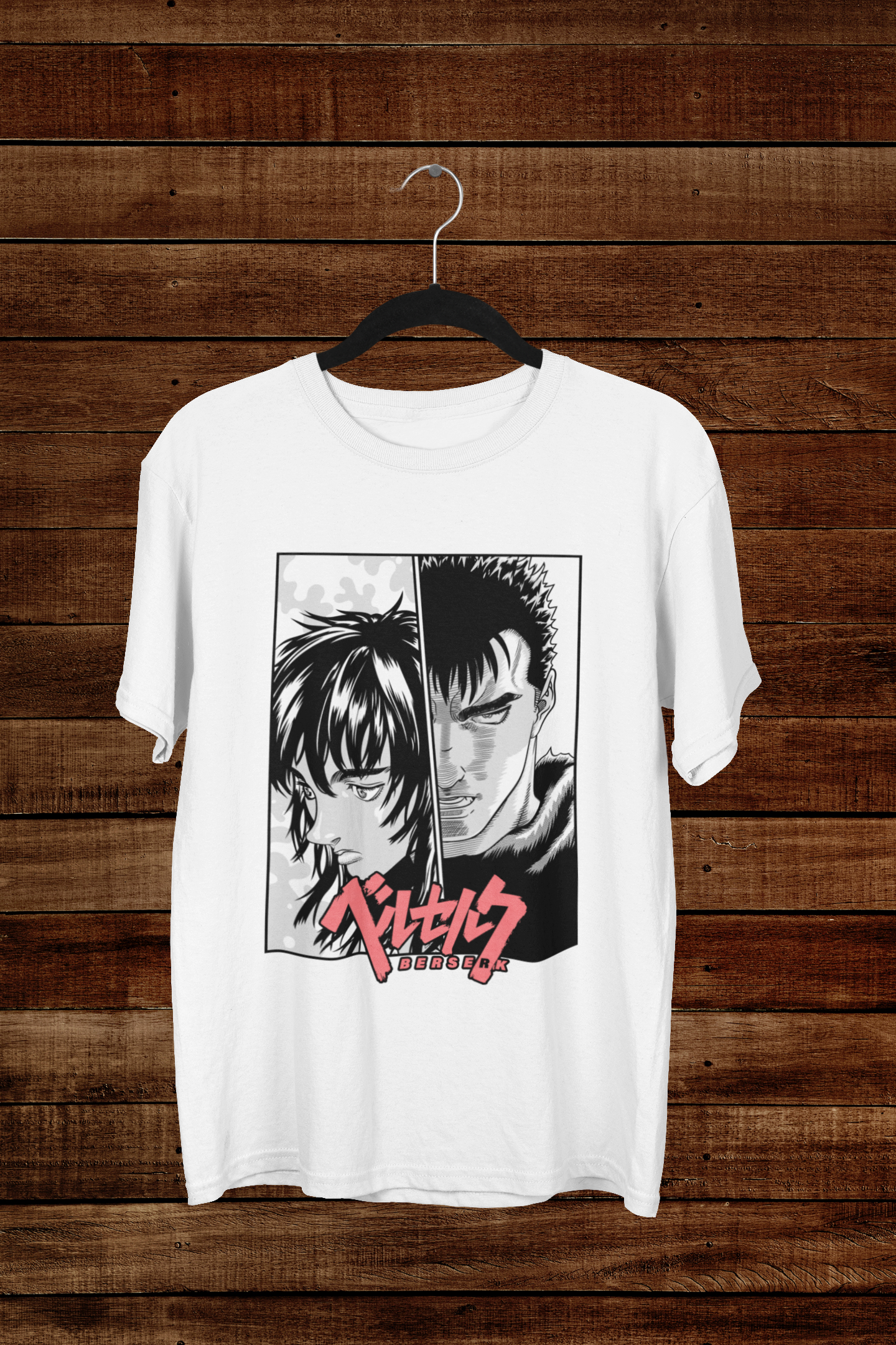 T-shirt Berserk "The Bonds of Fate" – Guts & Casca Manga Panel / Seinen Heritage Graphic