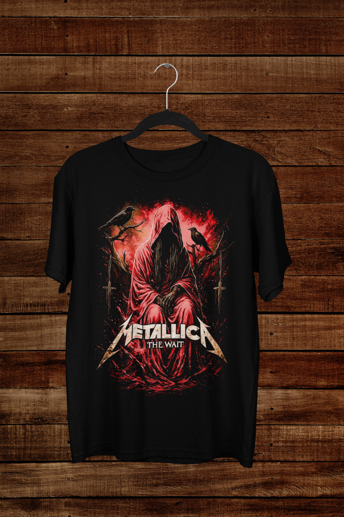 T-shirt Metallica "The Wait" – Grim Reaper Art / Heavy Metal Heritage Graphic