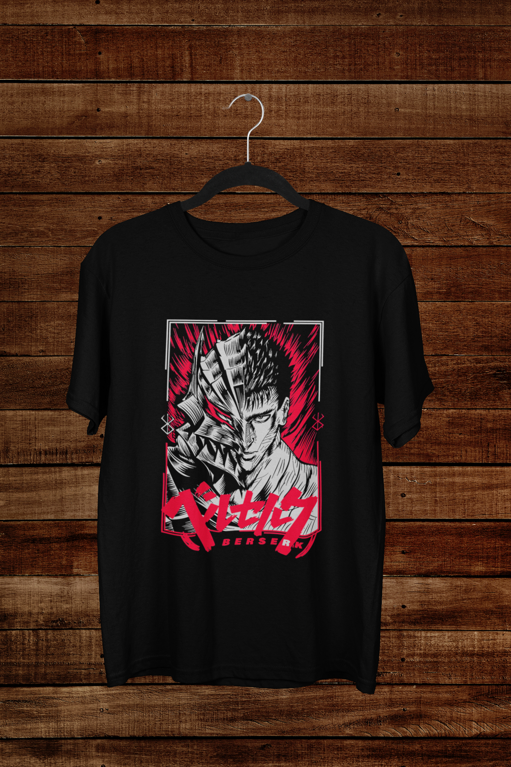 Tshirt Berserk Guts "The Struggler" – Dual Face Transformation