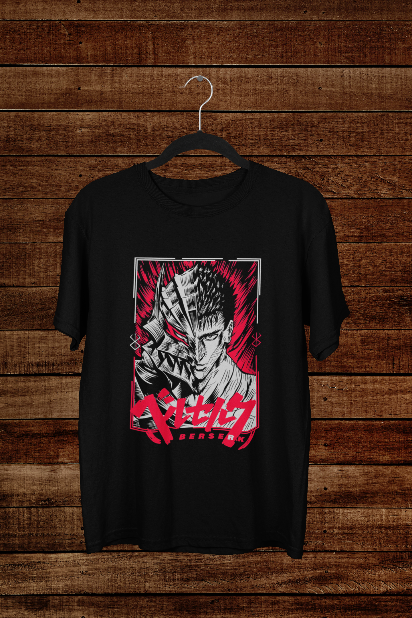 Tshirt Berserk Guts "The Struggler" – Dual Face Transformation