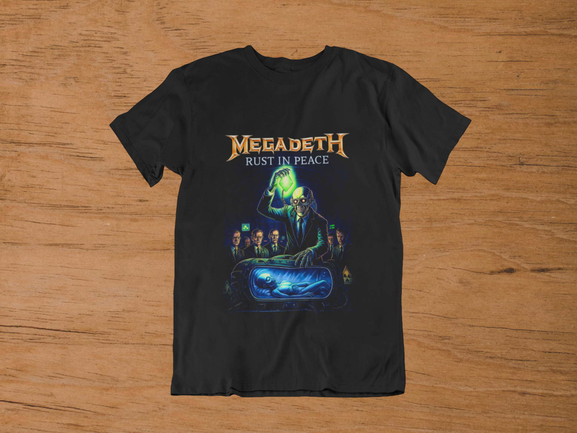 T-shirt Megadeth "Rust In Peace" – Vic Rattlehead Alien Art / Thrash Metal Legend