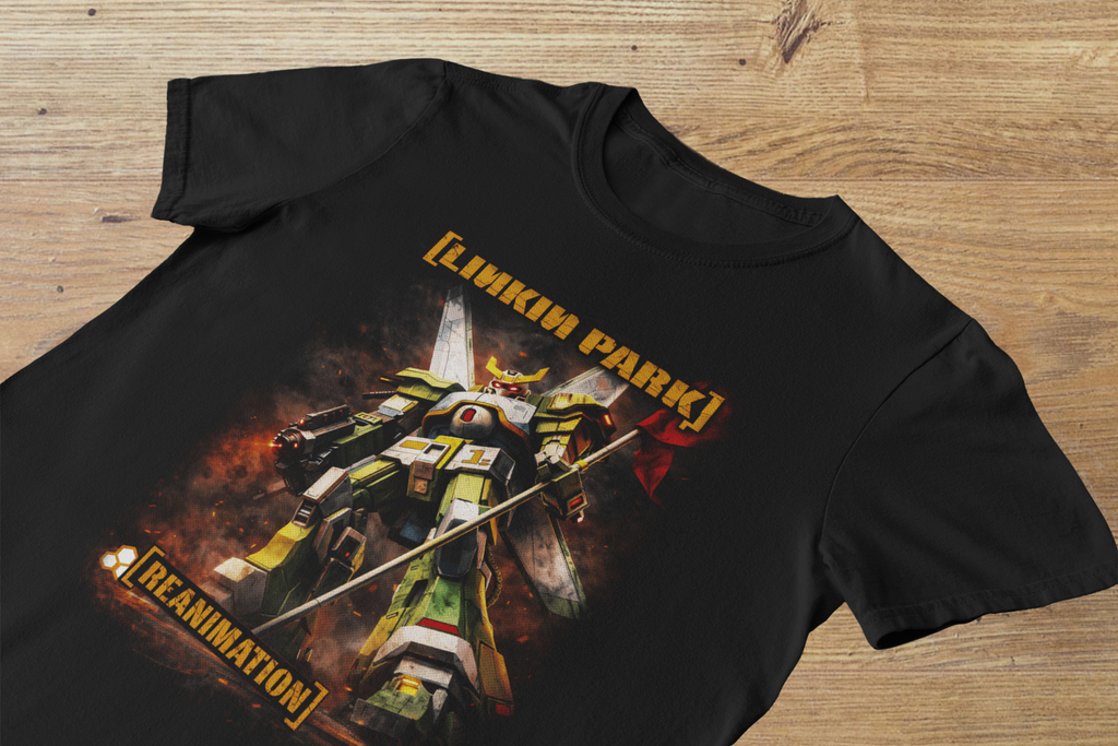 T-shirt Linkin Park "Reanimation" – Gundam Style Mecha Art / Nu Metal Remix Graphic