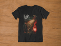 T-shirt Korn "Follow the Leader" – Nu Metal Hopscotch Art / Red Sky Graphic