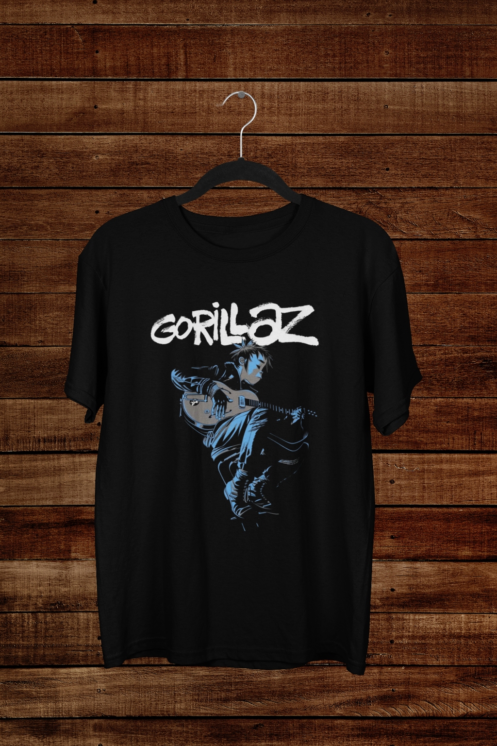 T-shirt Gorillaz "Blue Riff" – 2-D Artist Series / Jamie Hewlett Music Art