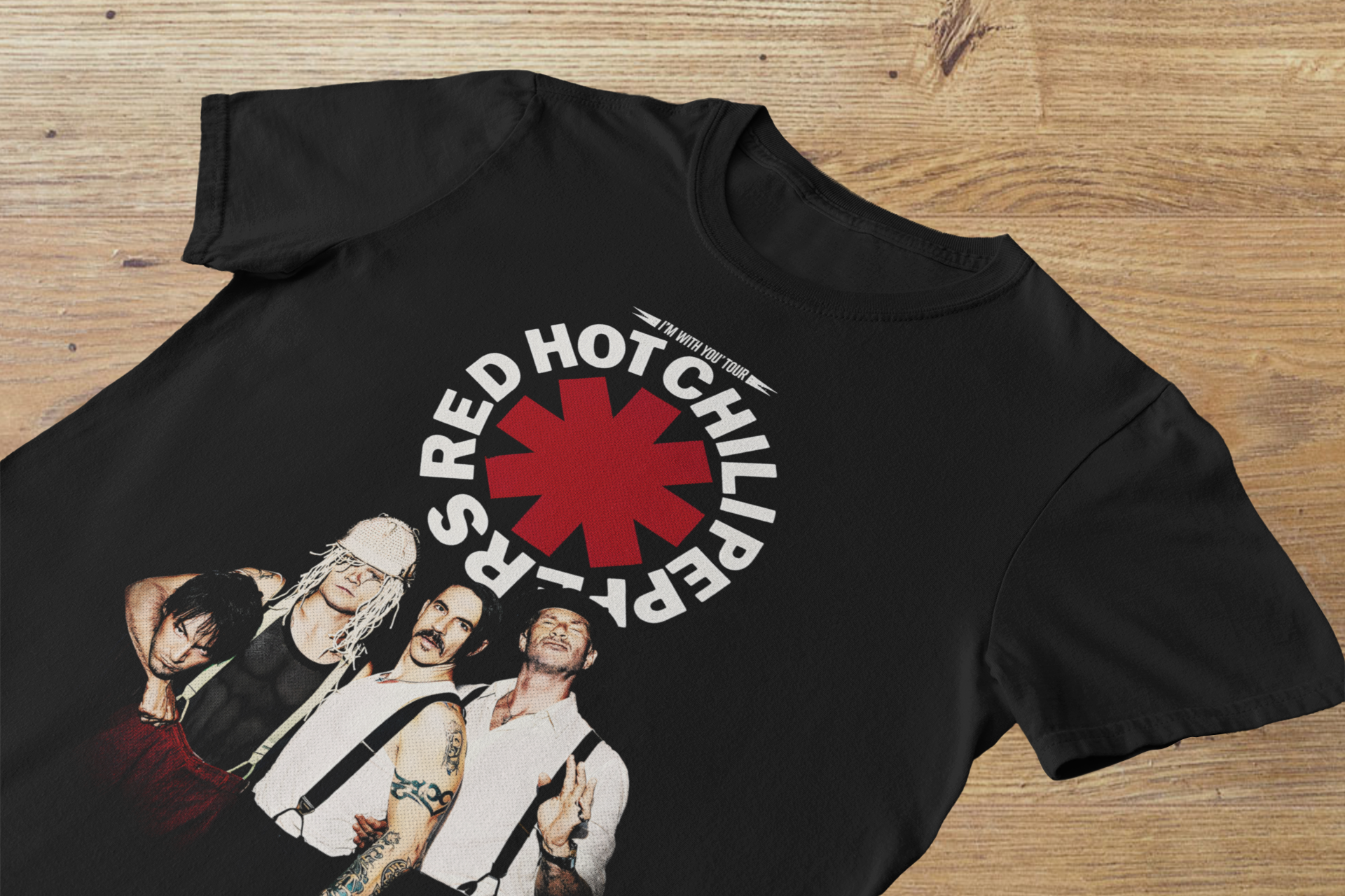 T-shirt Red Hot Chili Peppers "Tour Squad" – Funk Rock Legend Art / Asterisk Logo Graphic