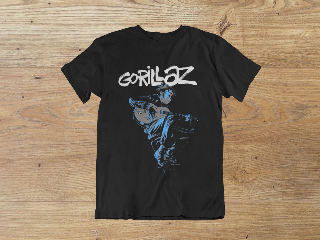 T-shirt Gorillaz "Blue Riff" – 2-D Artist Series / Jamie Hewlett Music Art