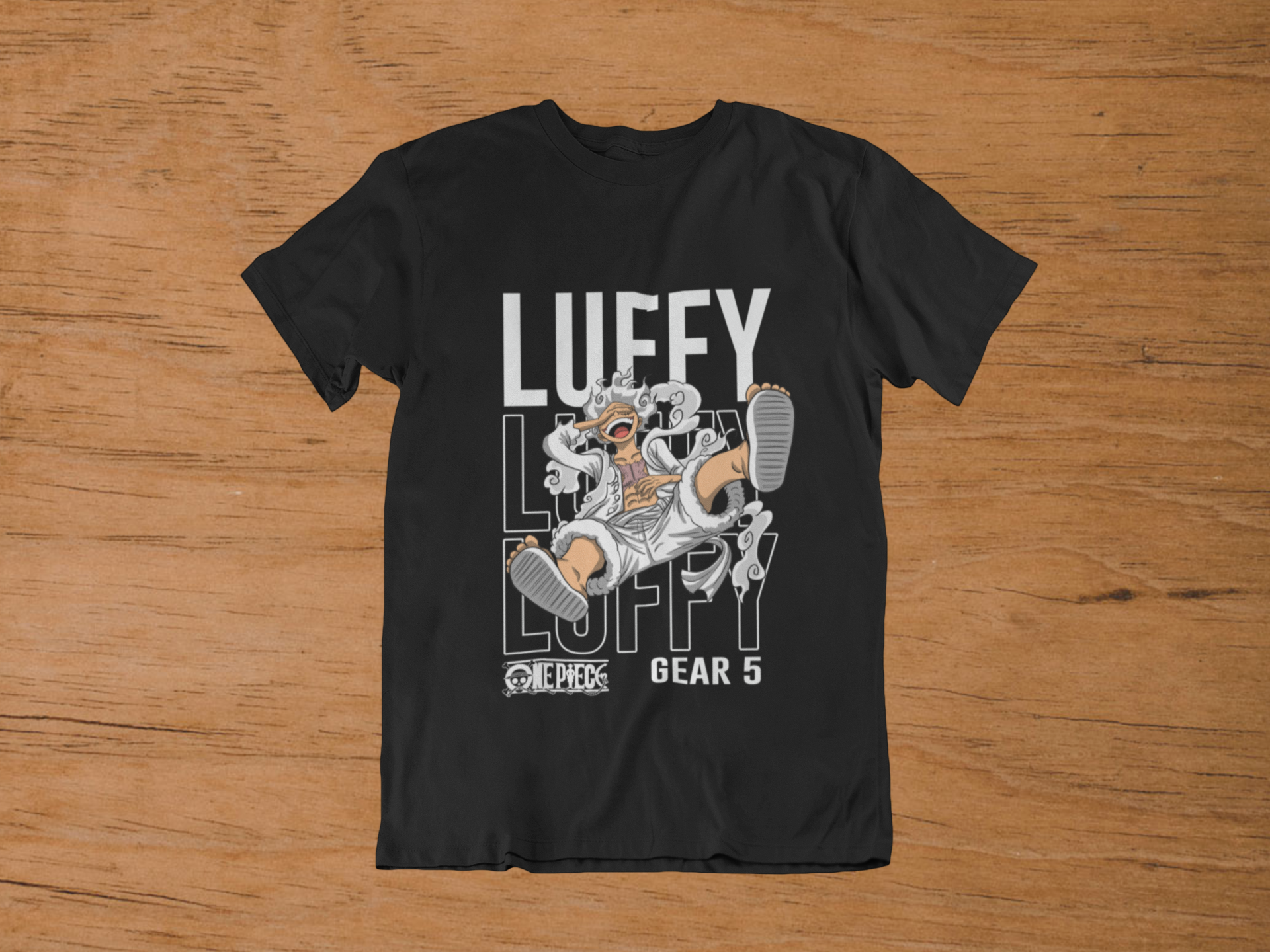 T-shirt Luffy "Gear 5 Liberation" – One Piece Manga Art / Joy Boy Graphic