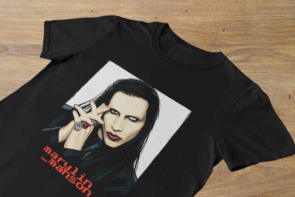 T-shirt Marilyn Manson "The Pale Emperor" – Shock Rock Icon Art / Portrait Graphic