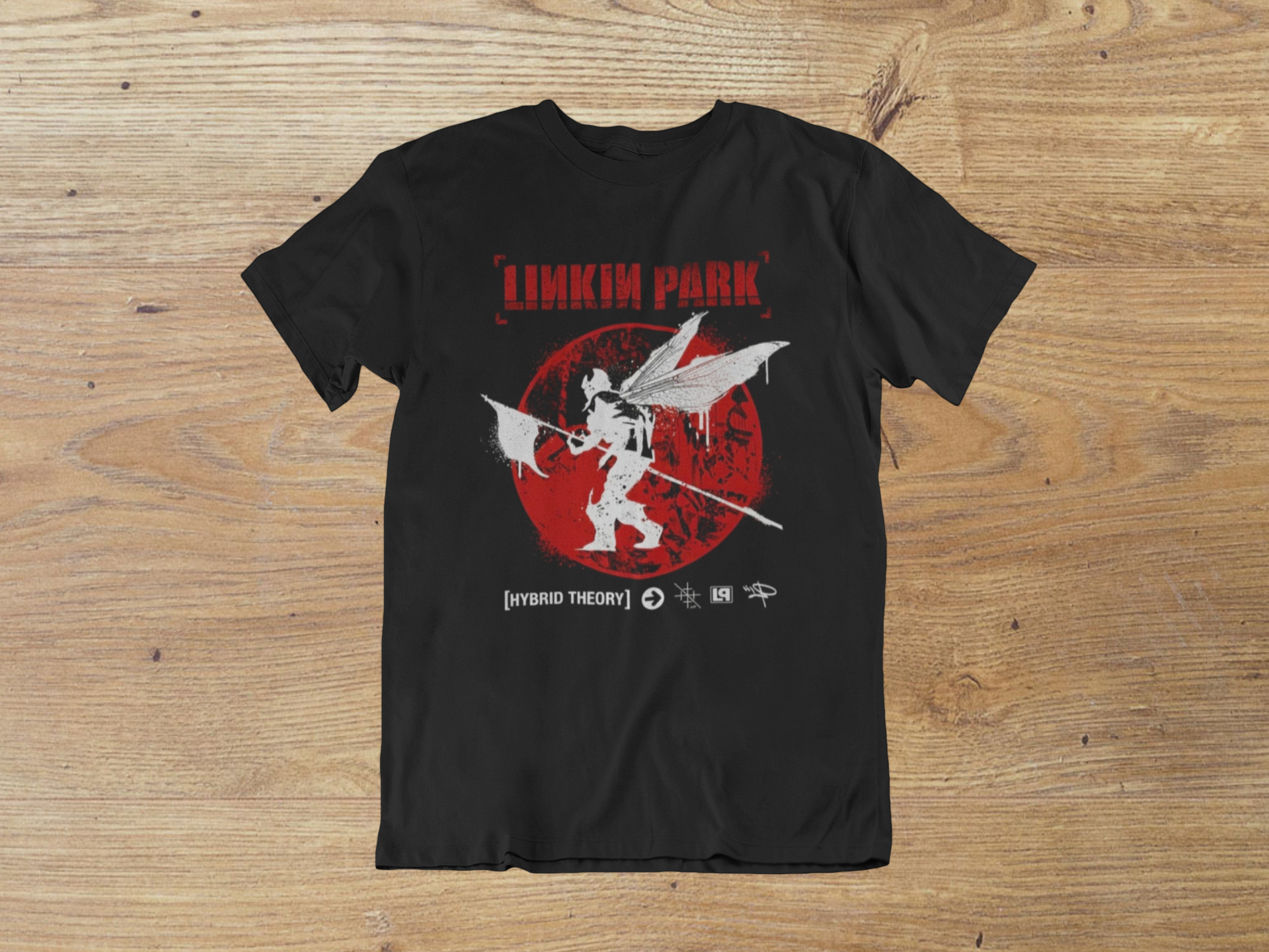 T-shirt Linkin Park "Hybrid Theory Soldado" – Nu Metal Heritage Art / Red Circle Graphic