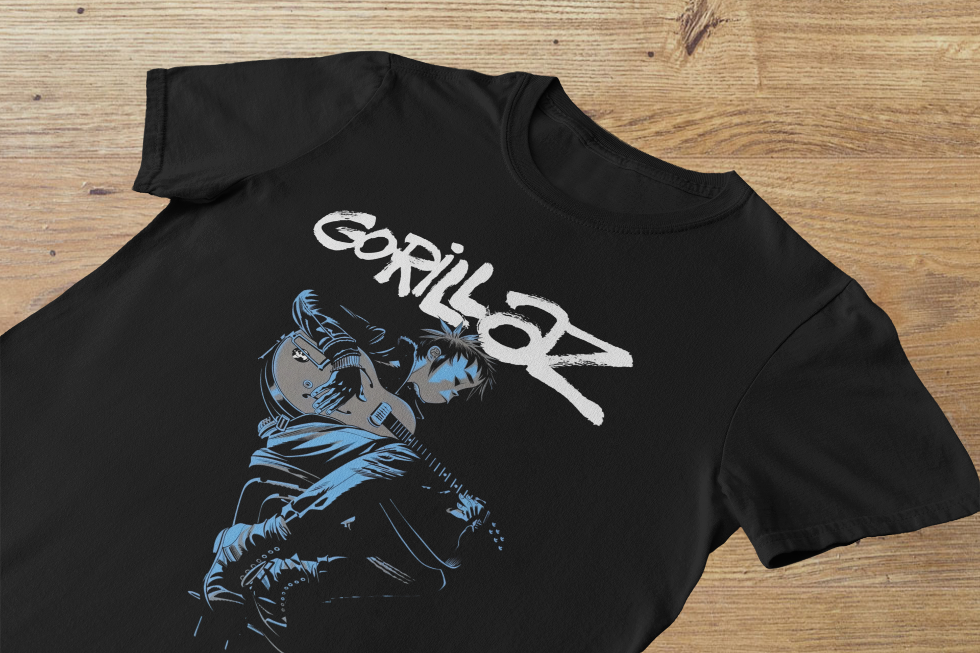 T-shirt Gorillaz "Blue Riff" – 2-D Artist Series / Jamie Hewlett Music Art