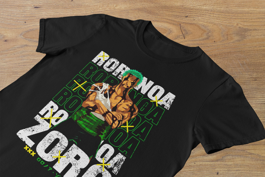 T-shirt Roronoa Zoro "Three Sword Style" – One Piece Manga Art
