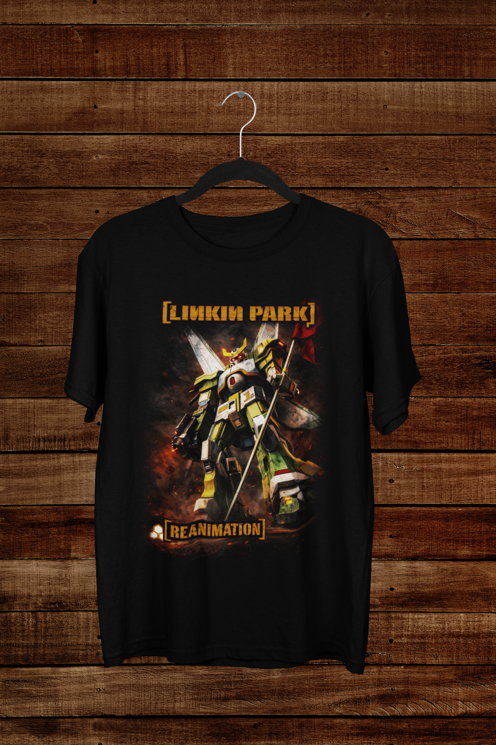 T-shirt Linkin Park "Reanimation" – Gundam Style Mecha Art / Nu Metal Remix Graphic